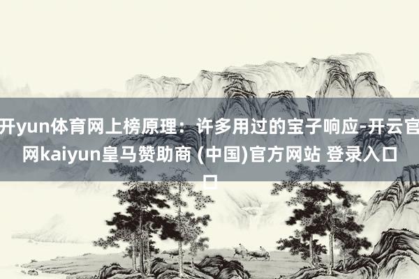 开yun体育网上榜原理：许多用过的宝子响应-开云官网kaiyun皇马赞助商 (中国)官方网站 登录入口