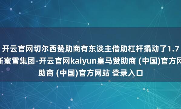 开云官网切尔西赞助商有东谈主借助杠杆撬动了1.7亿多港元打新蜜雪集团-开云官网kaiyun皇马赞助商 (中国)官方网站 登录入口